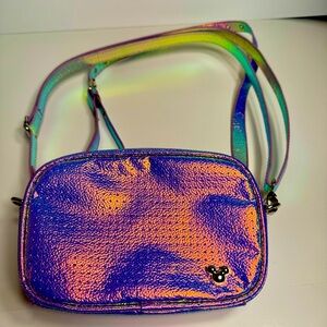 EUC. Pre-owned Disney Mickey Mouse Icon Iridescent Flair Belt or crossbody Bag